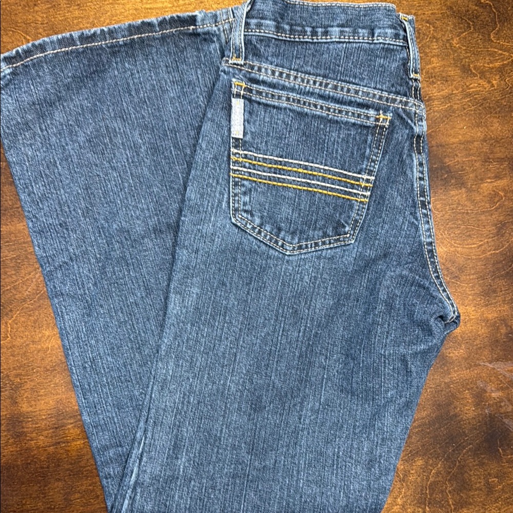 Cinch Men's Silver Label Medium Stonewash Slim Fit Straight Leg Jean 27x30